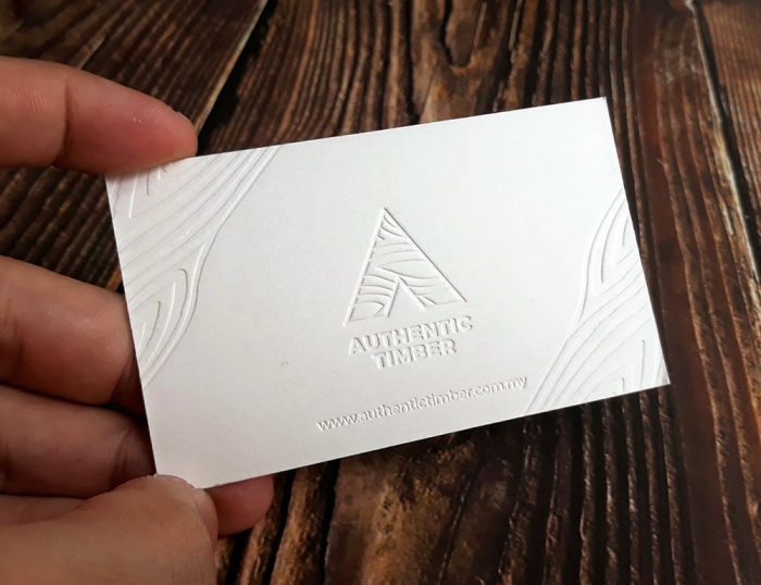 Letterpress Business Card Printing Malaysia 600gsm